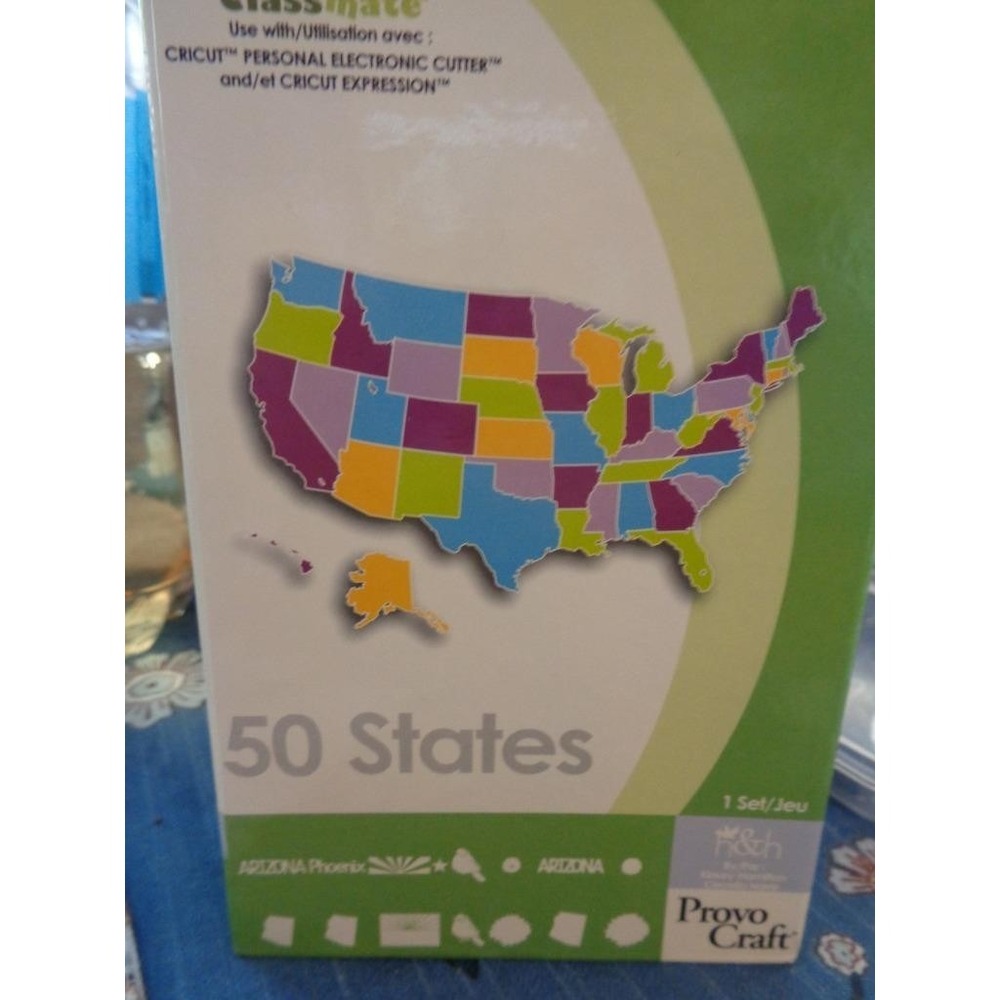 Cricut Die Cut Cartridge 50 STATES Scrapbooking